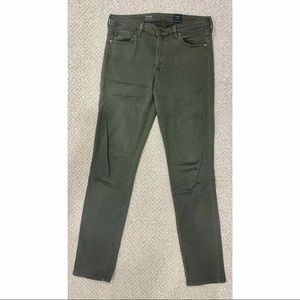 AG The Prima Mid-Rise Cigarette Pant Jean Olive Green